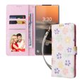 thumbnail image 2 of Nalacover Wallet Case for Samsung Galaxy S23 Ultra, Bling Flower Pattern PU Leather Wrist Strap Handbag Magnetic Flip Cover with Kickstand Card Slots Holder Soft TPU Shockproof Case, Colorful Flower, 2 of 8