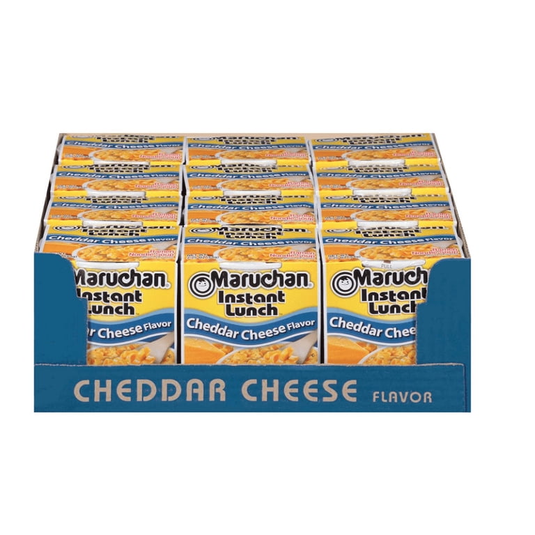 Maruchan Instant Lunch, Cheddar Cheese Flavor, 2.25 oz Cup, Pack