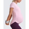 thumbnail image 5 of Remera CRZ YOGA Cloudweight Premamá con Fruncido Lateral Rosa L, 5 of 5