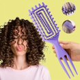 thumbnail image 2 of Cepillo Definidor de Rizos, Cepillo Peine Rulo para Rizado, Cepillo de Peinado para Cabello Rizado, Cepillo Definidor de Rizos para Mujer, Cepillo Rizador para Definir Bordes y Levantar el Cabello ..., 2 of 5