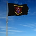 thumbnail image 2 of Dutern Double Sided US Military 1st Battalion 5th Flag Banner 3 Ply with Brass Grommets 12x18 Inch Black, 2 of 4