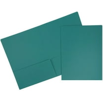 JAM Paper Matte Two Pocket Folders, Teal, 50/Pack