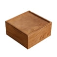 thumbnail image 3 of Caja de almacenamiento de madera con tapa deslizante, para guardar fotos y recuerdos, multiusos para bodas. 20 cm x 20 cm x 10 cm, 3 of 9