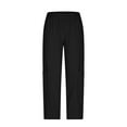 thumbnail image 6 of AherBiu Lounge Pants for Women High Waisted Straight Leg Lightweight Summer Casual Slacks Trousers with Pockets, 6 of 8