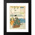 thumbnail image 2 of Utagawa Kuniyoshi 14x18 Black Modern Framed Museum Art Print Titled - The Poet Yamabe No Akahito (Early 1840s), 2 of 5
