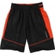 thumbnail image 1 of Reebok Boys 2-Tone Embossed Athletic Workout Shorts, blackorange, Little Kids (4-7), 5, 1 of 2