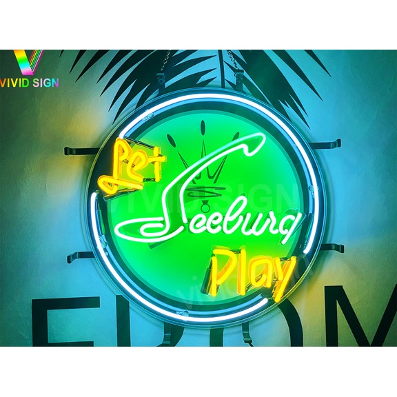 Queen Sense 17"x17" Let Seeburg Play Neon Sign HD Vivid Printing Handmade Artwork Neon Light 120LSPVVD