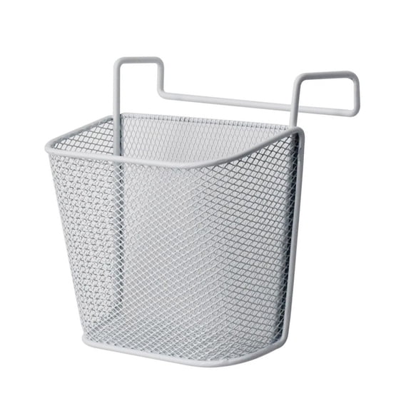 1 Pcs Organizer Hanging Basket, Cubicle Hanging Basket for Office, Cubicle Accessories Easy Hang-on Metal Mesh Shelf Storage Organizer for Home Kitchen Office