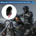 thumbnail image 3 of Accesorios para Cascos de Motocicleta Decoración Orejas de Conejo de Lentejuelas para Cascos de Motocicleta Bicicleta Esquí Color Negro Pegatina 2 Conjuntos, 3 of 6
