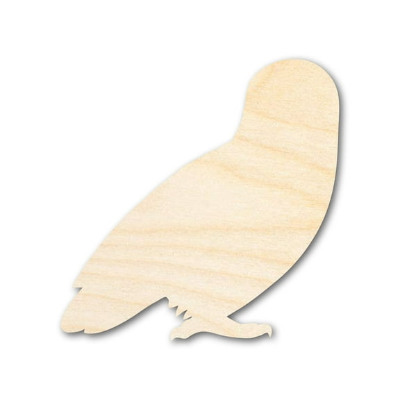 Unfinished Wood Spooky Owl Shape 5" / 1/8"