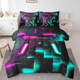 thumbnail image 1 of YST , Ensemble de Couette de Jeu Vidéo Simple, 7 Pcs, Cubes Futuristes, Simple, 1 of 4