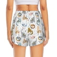 thumbnail image 2 of Lsque Cute Colorful Animal Printed Women's Running Shorts with Liner Pockets,Elastic Quick Dry Workout Athletic Gym Yoga Shorts,Womens High Waist Shorts-Medium, 2 of 9