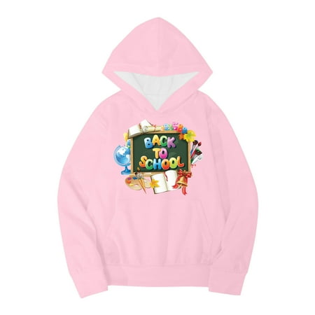

Child Toddler Boys Girls Start Of Cchool Season Long Sleeve Cartoon Prints Warm Hoodie Pullover Tops Sweat Toddler Boy Fall Outfits Kids Sweatshirts Newborn Fall Clothes