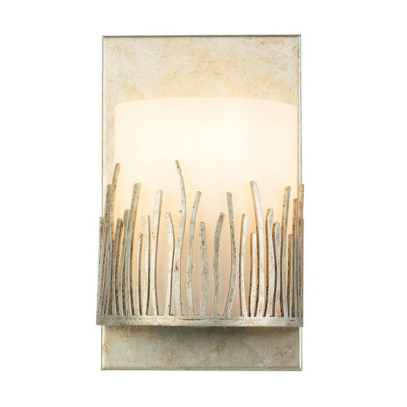 Lucas McKearn Sawgrass 1-light Metal Bath Vanity Light in Silver Leaf