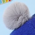 thumbnail image 6 of CPNG Toddler Beanie Baby Kids Fleece Lined Knitted Beanie with Face Mask & Pom Pom Warm Winter Hat Knit Cap for Boys Girls Soft Cozy Infant Hat, 6 of 8