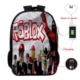 thumbnail image 3 of Robloxmochila con impresión Digital 3D, morral a todo color de 13 pulgadas con cremallera para estudiantes del Campus, mochila escolar de gran capacidad, regalo de cumpleaños, 3 of 3
