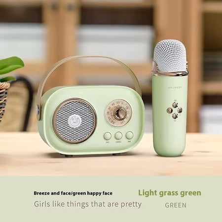 Karaoke Wireless Portable Bluetooth Speaker With Microphone Radio FM Machine Mini Music Sound Box Caixa De Som Small Mp3 Column
