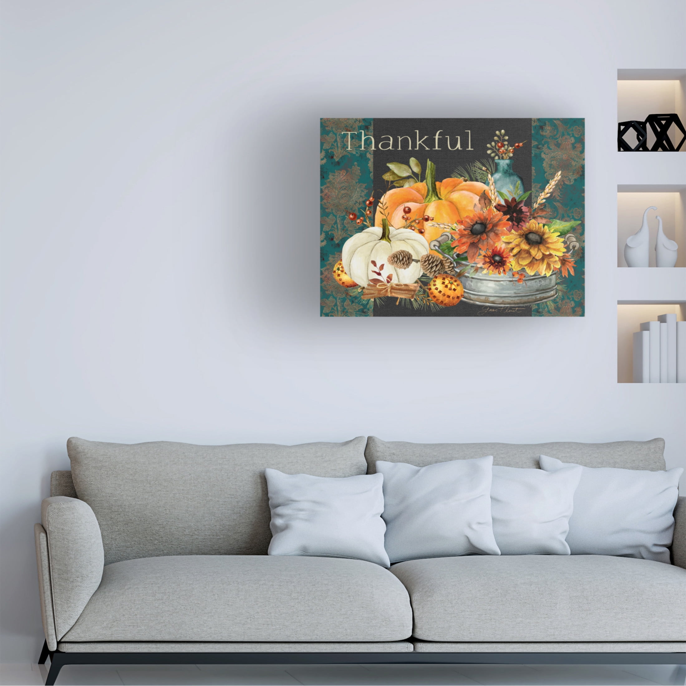 Canvas Wall Art - Jean Plout 'Regal Autumn A' Wall Art for Living Room, Bedroom, or Office Décor by Trademark Fine Art - 19 x 14 Inches