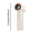 thumbnail image 4 of Ventilador de mano Mini LED Pantalla digital Bajo ruido 100 Velocidad 1800 mAh Portátil para Blanco, 4 of 9