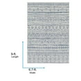 thumbnail image 4 of Livabliss Outdoor Rugs, 7x9 Eagean Global Blue Area Rug for Patio, Porch, Deck, Backyard, Waterproof Indoor Outdoor Carpet (6'7" x 9'), 4 of 9