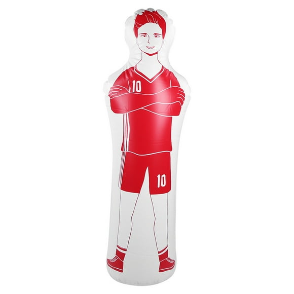 Inflatable Football Training, Tumbler Soccer 0.35m PVC Torwart Training Equipment Dummy Dummies Boxing Punching Bag 40x160cmBlue