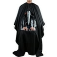thumbnail image 3 of Pro Salon Robe de Coiffeur avec Capuche et Fenêtre de Visualisation, 3 of 5