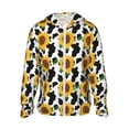 thumbnail image 1 of Balery Cute Cow Print Sunflower B Sudadera ligera de manga larga con capucha y protección solar UPF 50+ para hombre y mujer, ideal para pesca y running-Small, 1 of 7