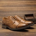 thumbnail image 3 of Zapatos de vestir retro para hombre, zapatos Derby, zapatos casuales para hombre, zapatos de cuero para hombre., 3 of 4