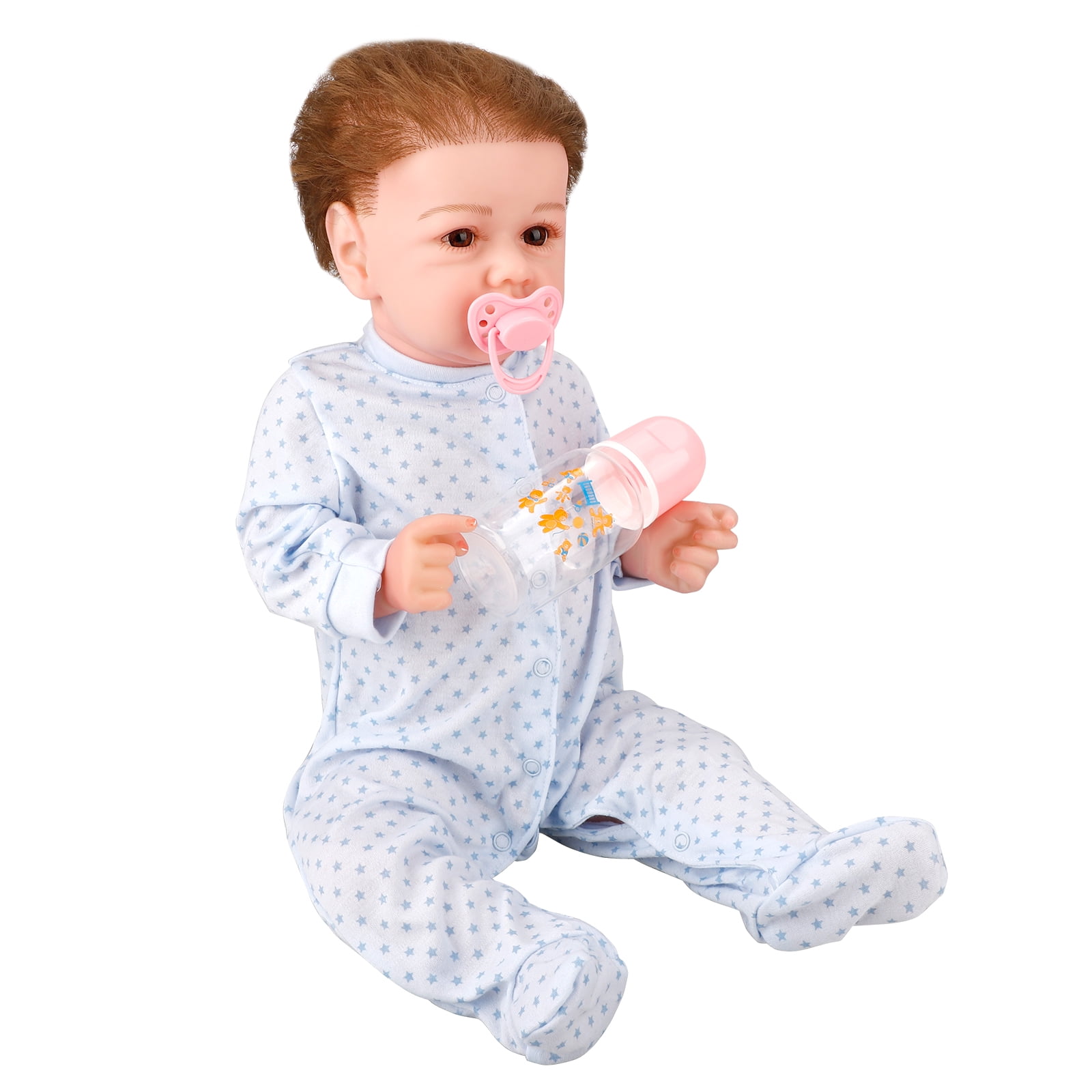 22" Real Life Newborn Baby Boy Soft Body Reborn Dolls Boy Silicone Baby Lifelike 22" Real Life Newborn Baby Boy Soft Body Reborn Dolls Boy Silicone Baby Lifelike