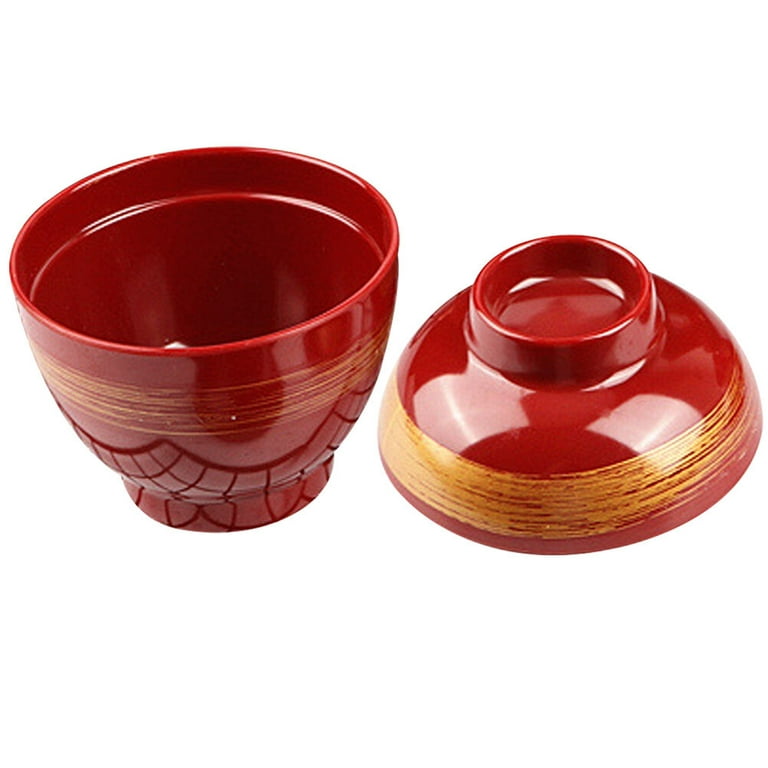 1Set Cute Noodles Bowl with Lid Handle Dinnerware Wheat Straw