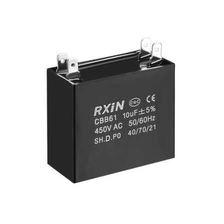 450V AC 10uF 2 Insert Metallized Polypropylene Film Capacitor