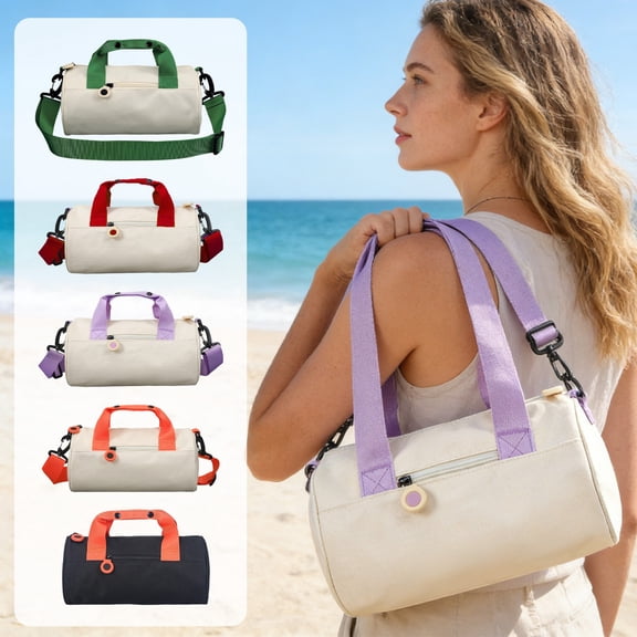 Viflosae Beach Bags Waterproof Sandproof Beach Tote Travel Bag Casual Carry Son Luggage Bag Lightweight Dance Fitness Swimming Singles Shoulder Travel Bag