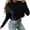 Black#D, variant on HAPIMO Sweatshirt for Women Drawstring Crop Pullover Tops Solid Color Long Sleeve Relaxed Fit Womens Hoodie Sweatshirt Teen Girls Clothes Gray M
