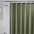 thumbnail image 5 of Mainstays Waffle-Weave Fabric Shower Curtain, Textured Cotton Blend with Recycled Polyester, 72” x 72”, Bay Leaf Green, 5 of 7