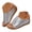 Silver, variant on Womens Summer Beach Sandals Open Toe Wedge Slides Ladies Comfortable Dressy Platform Slippers
