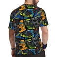 thumbnail image 2 of Wukai Off-Road Vehicle Print Men's Short-Sleeved Mesh T-Shirt,Quick-Dry Short Sleeve Workout T-Shirt-6X-Large, 2 of 8
