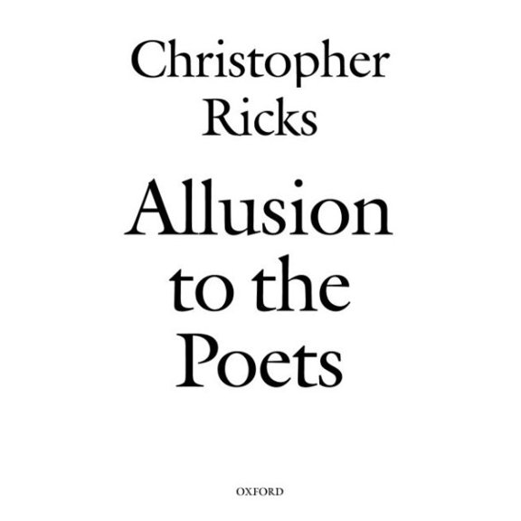 Pre-Owned Allusion to the Poets, (Hardcover)