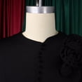 thumbnail image 6 of AURA Plus Size Women 2026 Summer Round Neck High Waist Elegant A Line Midi Dress, 6 of 10