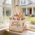 thumbnail image 6 of Wooowa Easter Reusable Non Woven Tote Bag, Egg Pattern Shopping Gift Bag, Eco Friendly Supply for Home Outdoor and Festival Activity, 6 of 6