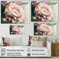 thumbnail image 4 of Designart Pink And Gold Daisy Flower Canvas Wall Art, 4 of 5