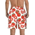 thumbnail image 3 of Naloa Hand Drawn Tomatoes Men's Beach Shorts, Surfing shorts, Swim trunks, Quick Dry Swim Trunks for Surfing Beach Fun - X-Large, 3 of 9