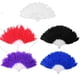thumbnail image 5 of Abanico de plumas plegable para baile, accesorio de disfraz para fiesta de bodas, 5 of 5