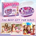 thumbnail image 2 of Kids Nail Polish Set for Girls, All-in-One Nail Art Kit with Dryer, Glitter, False Nails &, 2 of 8