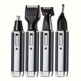 thumbnail image 4 of QJUHUNG 4-In-1 Rechargeable Multi-Functional Grooming Trimmer - Painless Nose  Beard  Eyebrow  and Sideburns Clipper with USB Charging and Nickel Battery - Perfect Holiday Gift for Men an, 4 of 6