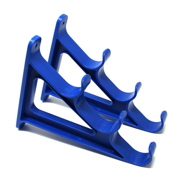 Plastic Horizontal Fishing Rod Wall Rack Holds 3 Rods Fishing Rods