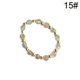 thumbnail image 2 of Coofit Bague de Doigt Simple Ajustable Rétro Zircon Perlé Bague de Phalange pour Femmes, 2 of 10