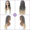 thumbnail image 4 of Lyricalhair Lace Front Box Braided Wig for Black Women Hand Braids Baby Hair front Natural Hairline Micro Twist Braid Wigs Synthetic Hairpiece, 4 of 5