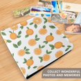 thumbnail image 4 of FORMRS 3 Ring Photo Album 4"x6" Self Adhesive Large Capacity PU Leather Cover, Orange, 4 of 8