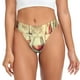 thumbnail image 1 of Balery Wine Tangas de Algodón para Mujer con Estampado – Ropa Interior Sexy, Transpirable, G-string-4X-Large, 1 of 6
