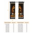 thumbnail image 6 of Happy Halloween Blackout Curtains for Bedroom, Orange Scary Black Castle Skull Birds Thermal Insulated Kitchen Drapes with Grommets, Light Blocking Window Treatment, 2 Panels 42" x 45", 6 of 7